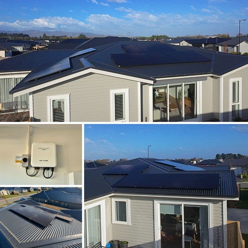 Solar installation completed by Grenz Electrical at a Lincoln home